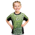 Australian Thunder Cricket Custom Kid T Shirt Minimalism Aboriginal