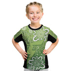 Australian Thunder Cricket Custom Kid T Shirt Minimalism Aboriginal