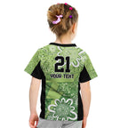 Australian Thunder Cricket Custom Kid T Shirt Minimalism Aboriginal