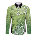 Australian Thunder Cricket Custom Long Sleeve Button Shirt Minimalism Aboriginal