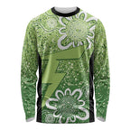 Australian Thunder Cricket Custom Long Sleeve Shirt Minimalism Aboriginal