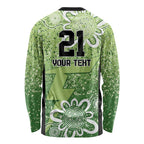 Australian Thunder Cricket Custom Long Sleeve Shirt Minimalism Aboriginal