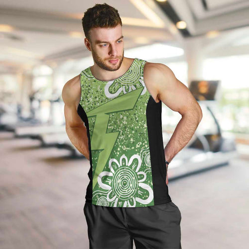 Australian Thunder Cricket Custom Men Tank Top Minimalism Aboriginal
