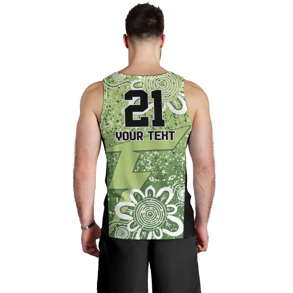 Australian Thunder Cricket Custom Men Tank Top Minimalism Aboriginal