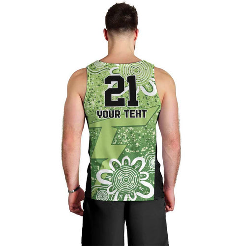 Australian Thunder Cricket Custom Men Tank Top Minimalism Aboriginal