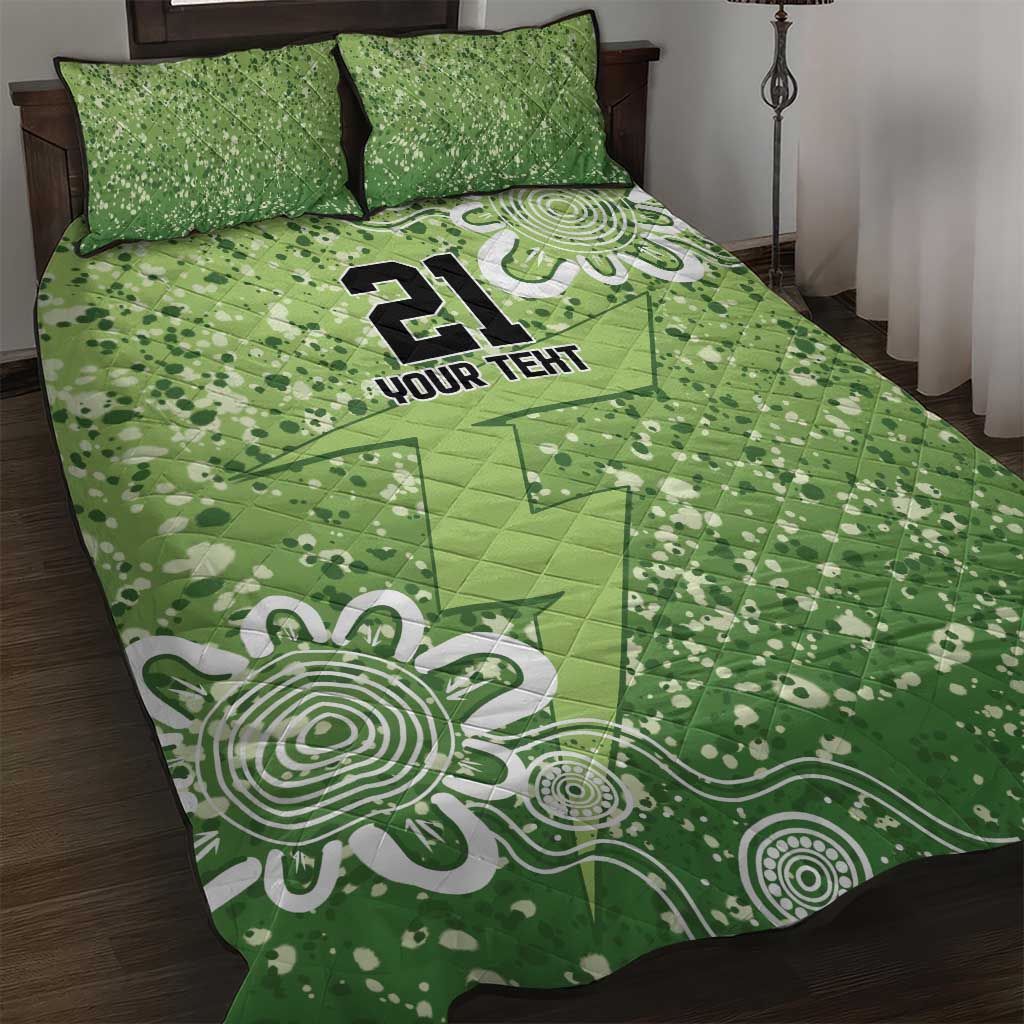 Australian Thunder Cricket Custom Quilt Bed Set Minimalism Aboriginal