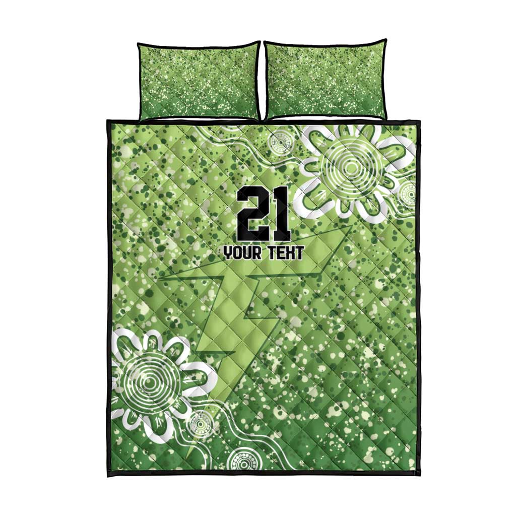 Australian Thunder Cricket Custom Quilt Bed Set Minimalism Aboriginal