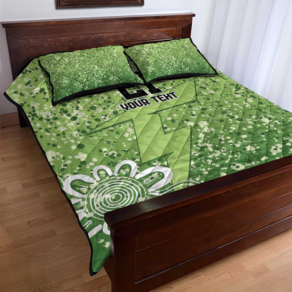 Australian Thunder Cricket Custom Quilt Bed Set Minimalism Aboriginal