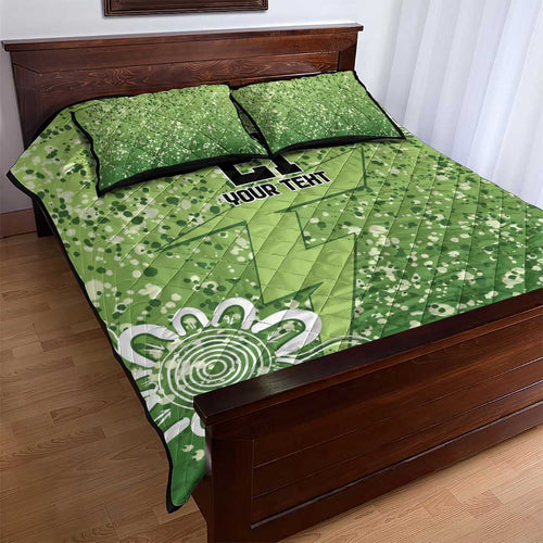 Australian Thunder Cricket Custom Quilt Bed Set Minimalism Aboriginal