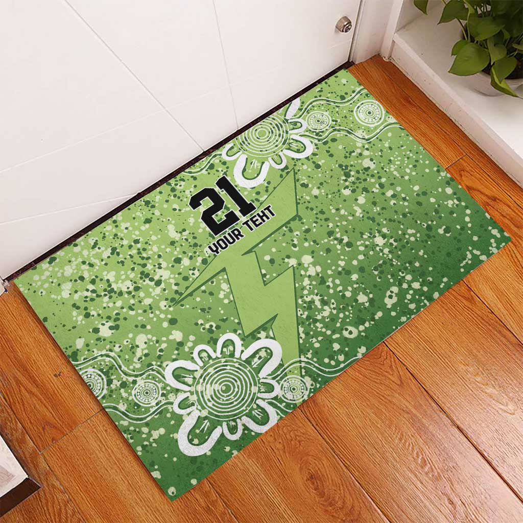 Australian Thunder Cricket Custom Rubber Doormat Minimalism Aboriginal
