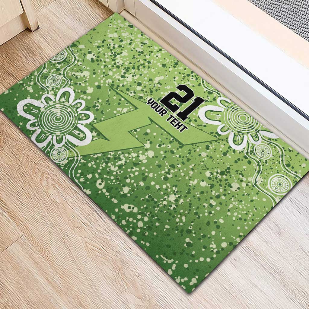 Australian Thunder Cricket Custom Rubber Doormat Minimalism Aboriginal