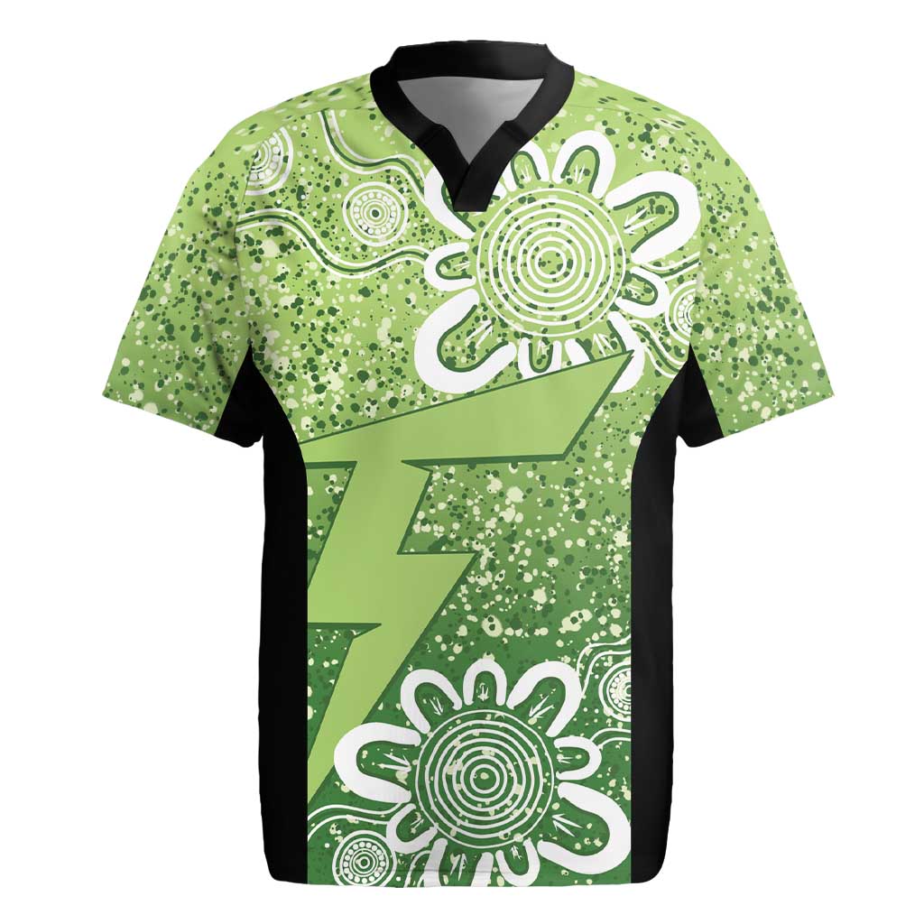 Australian Thunder Cricket Custom Rugby Jersey Minimalism Aboriginal