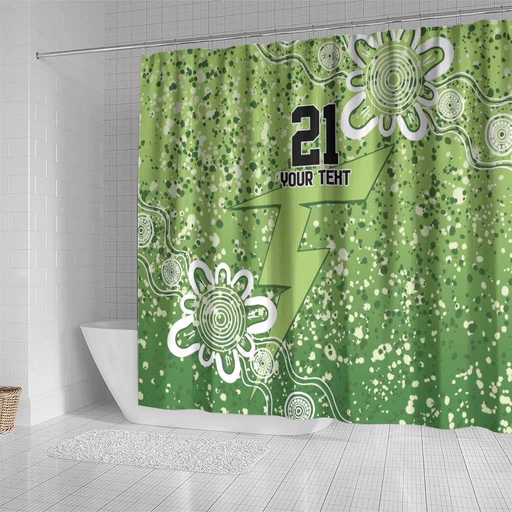 Australian Thunder Cricket Custom Shower Curtain Minimalism Aboriginal