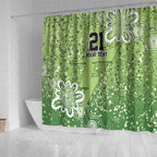 Australian Thunder Cricket Custom Shower Curtain Minimalism Aboriginal