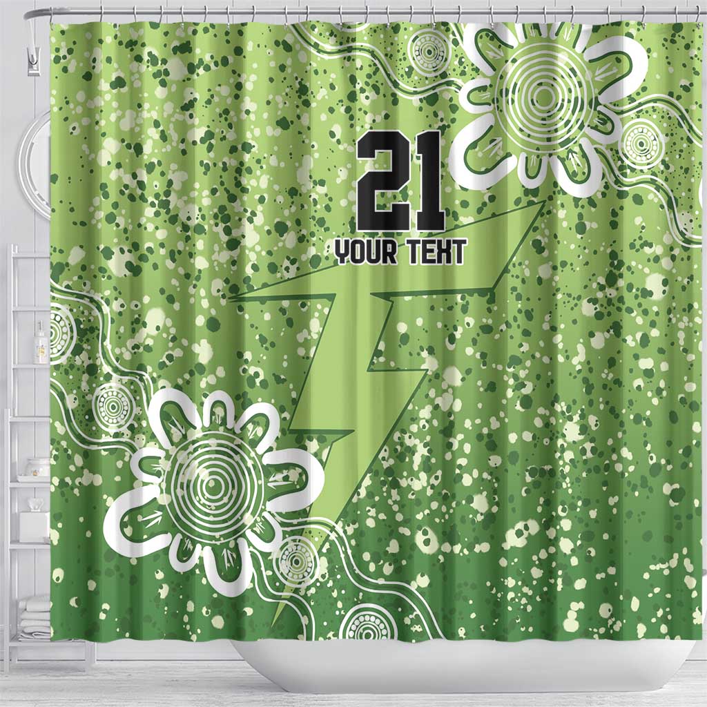 Australian Thunder Cricket Custom Shower Curtain Minimalism Aboriginal