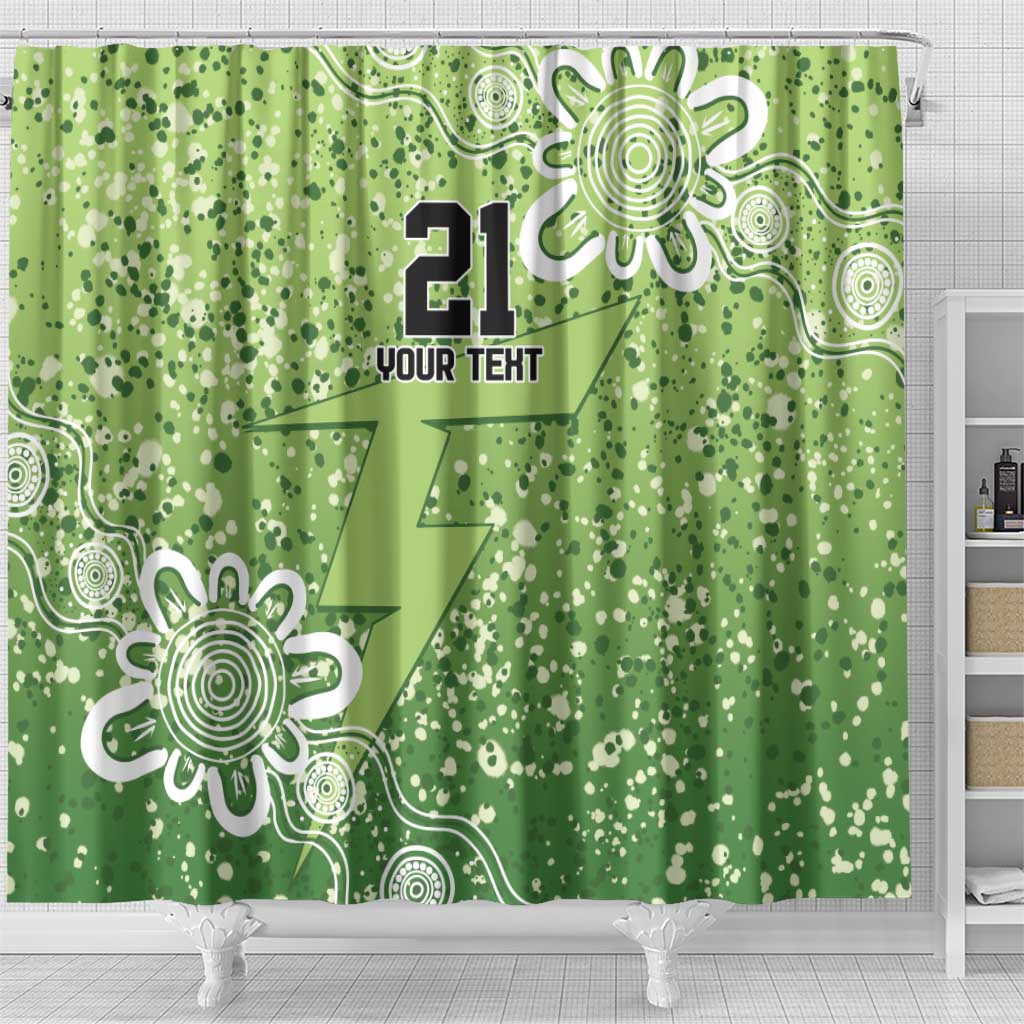 Australian Thunder Cricket Custom Shower Curtain Minimalism Aboriginal