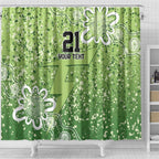 Australian Thunder Cricket Custom Shower Curtain Minimalism Aboriginal