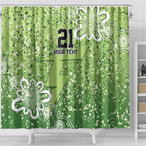Australian Thunder Cricket Custom Shower Curtain Minimalism Aboriginal