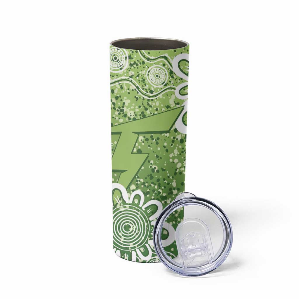 Australian Thunder Cricket Custom Skinny Tumbler Minimalism Aboriginal