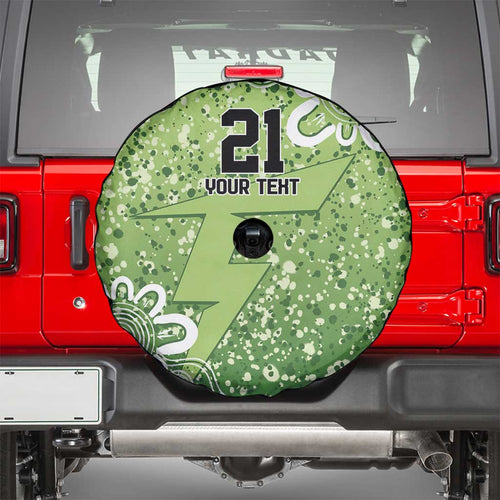 Australian Thunder Cricket Custom Spare Tire Cover Minimalism Aboriginal