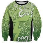 Australian Thunder Cricket Custom Sweatshirt Minimalism Aboriginal