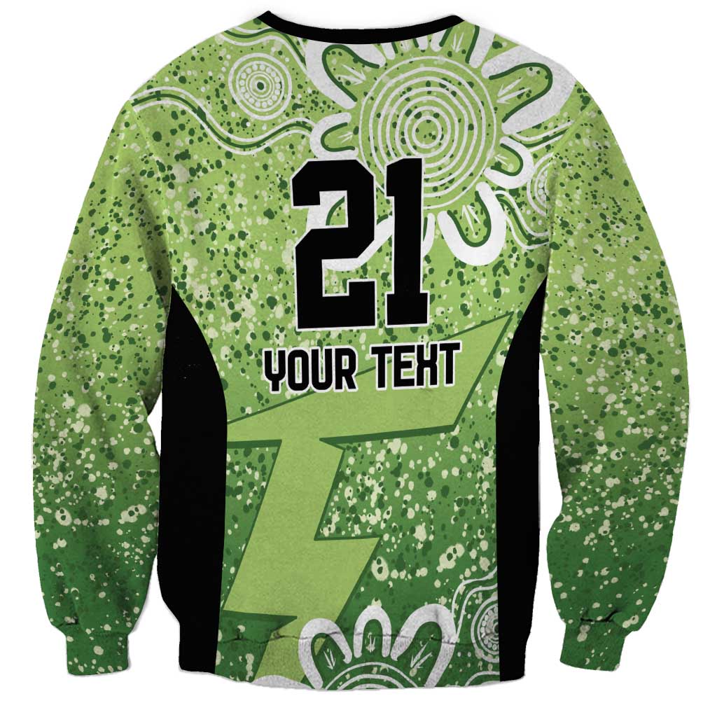 Australian Thunder Cricket Custom Sweatshirt Minimalism Aboriginal