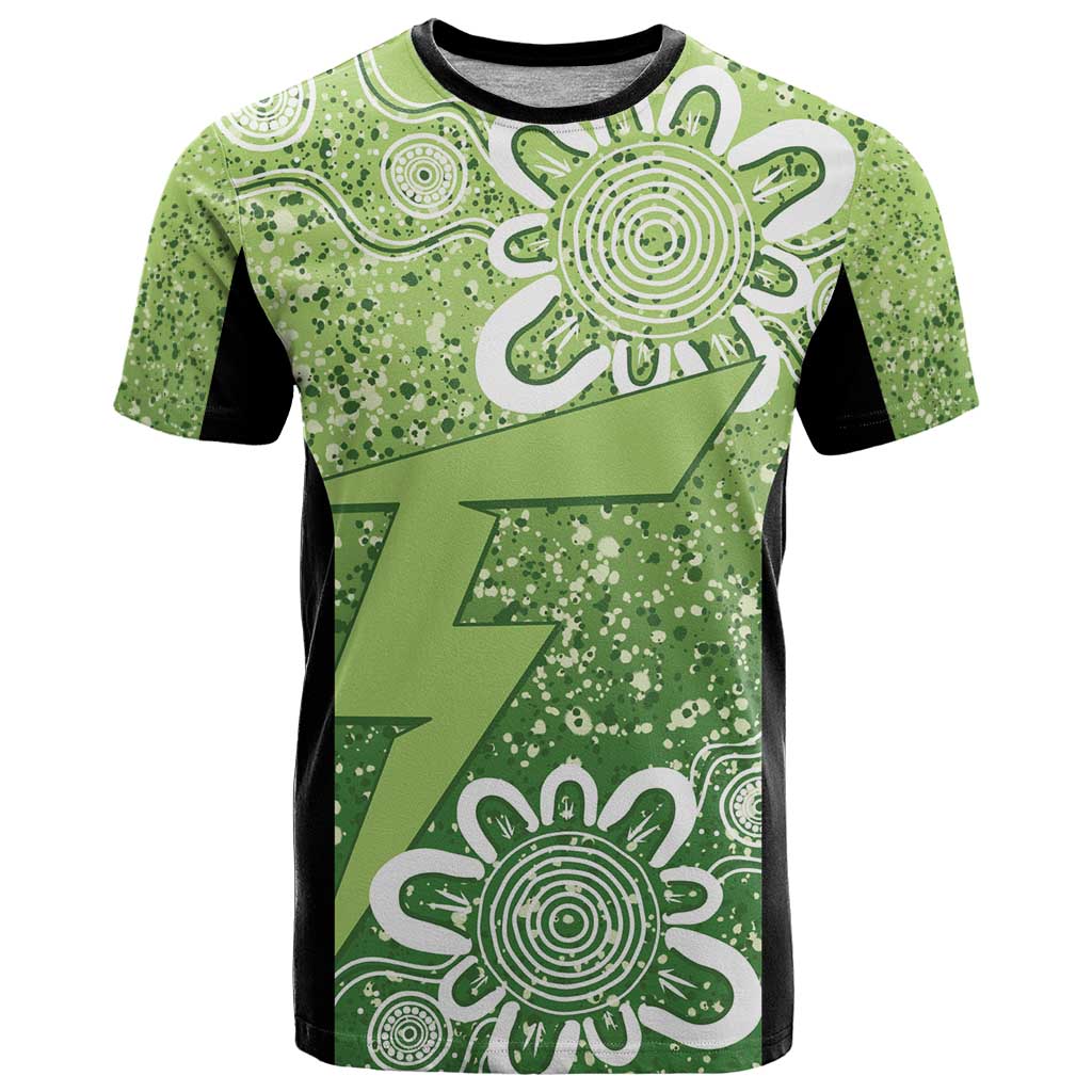 Australian Thunder Cricket Custom T Shirt Minimalism Aboriginal