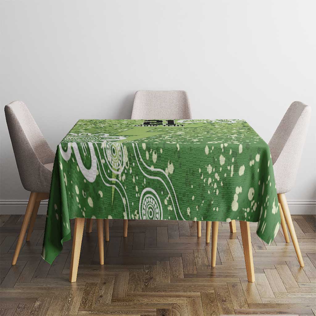 Australian Thunder Cricket Custom Tablecloth Minimalism Aboriginal