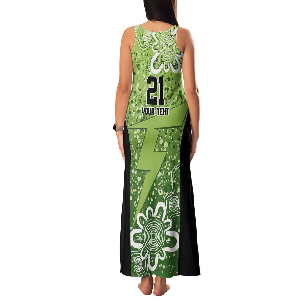 Australian Thunder Cricket Custom Tank Maxi Dress Minimalism Aboriginal