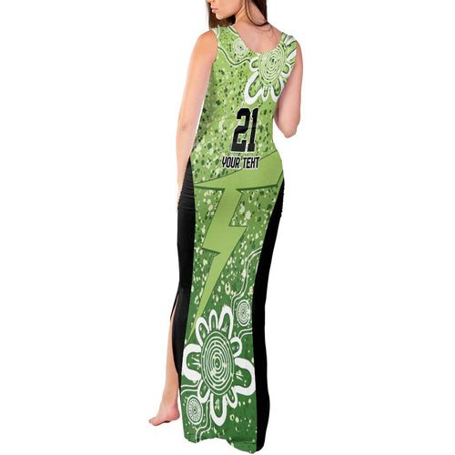 Australian Thunder Cricket Custom Tank Maxi Dress Minimalism Aboriginal
