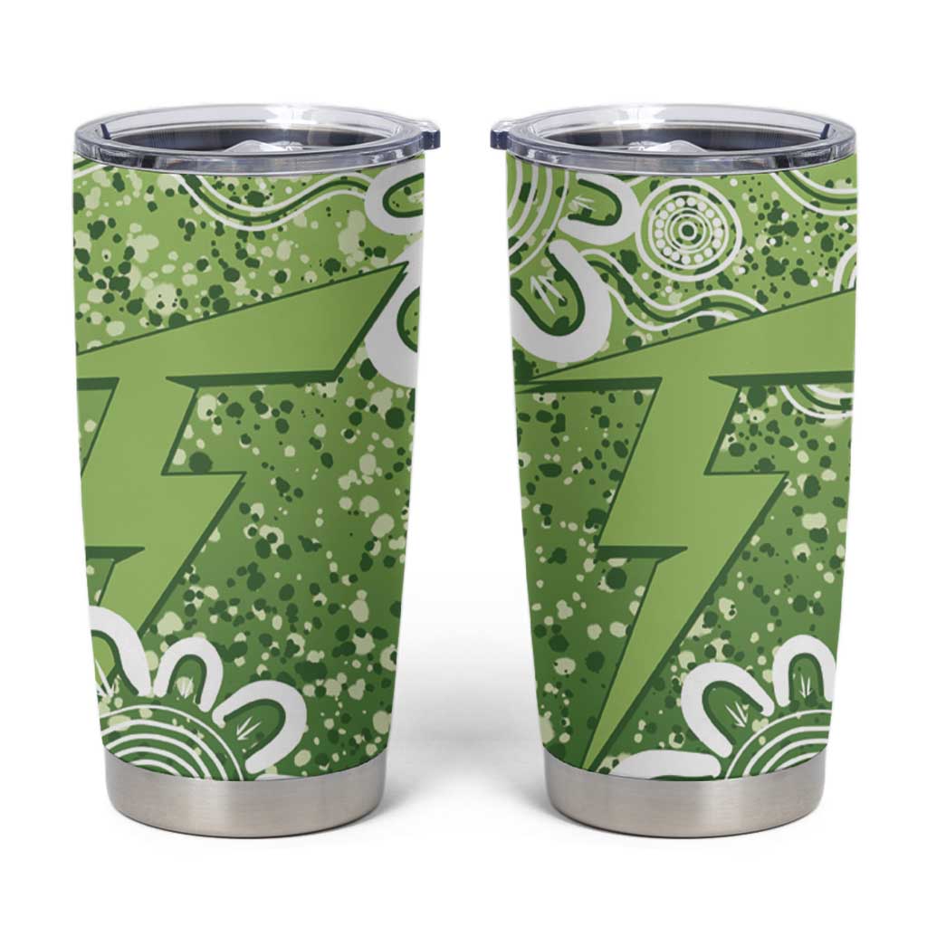 Australian Thunder Cricket Custom Tumbler Cup Minimalism Aboriginal