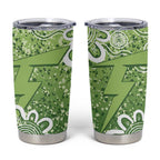 Australian Thunder Cricket Custom Tumbler Cup Minimalism Aboriginal