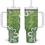 Australian Thunder Cricket Custom Tumbler With Handle Minimalism Aboriginal