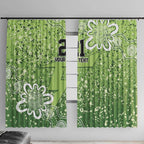 Australian Thunder Cricket Custom Window Curtain Minimalism Aboriginal