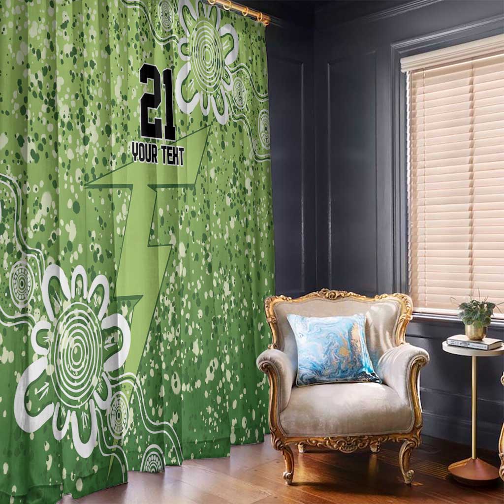 Australian Thunder Cricket Custom Window Curtain Minimalism Aboriginal