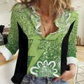 Australian Thunder Cricket Custom Women Casual Shirt Minimalism Aboriginal