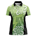 Australian Thunder Cricket Custom Women Polo Shirt Minimalism Aboriginal