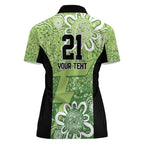 Australian Thunder Cricket Custom Women Polo Shirt Minimalism Aboriginal