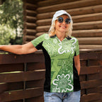 Australian Thunder Cricket Custom Women Polo Shirt Minimalism Aboriginal