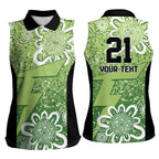 Australian Thunder Cricket Custom Women Sleeveless Polo Shirt Minimalism Aboriginal