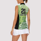 Australian Thunder Cricket Custom Women Sleeveless Polo Shirt Minimalism Aboriginal