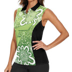 Australian Thunder Cricket Custom Women Sleeveless Polo Shirt Minimalism Aboriginal