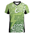Australian Thunder Cricket Custom Women V-Neck T-Shirt Minimalism Aboriginal
