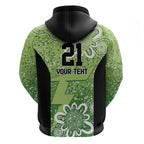 Australian Thunder Cricket Custom Zip Hoodie Minimalism Aboriginal