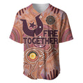 Fire Together NAIDOC 2024 Baseball Jersey Indigenous Cultural Spirit