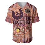 Fire Together NAIDOC 2024 Baseball Jersey Indigenous Cultural Spirit