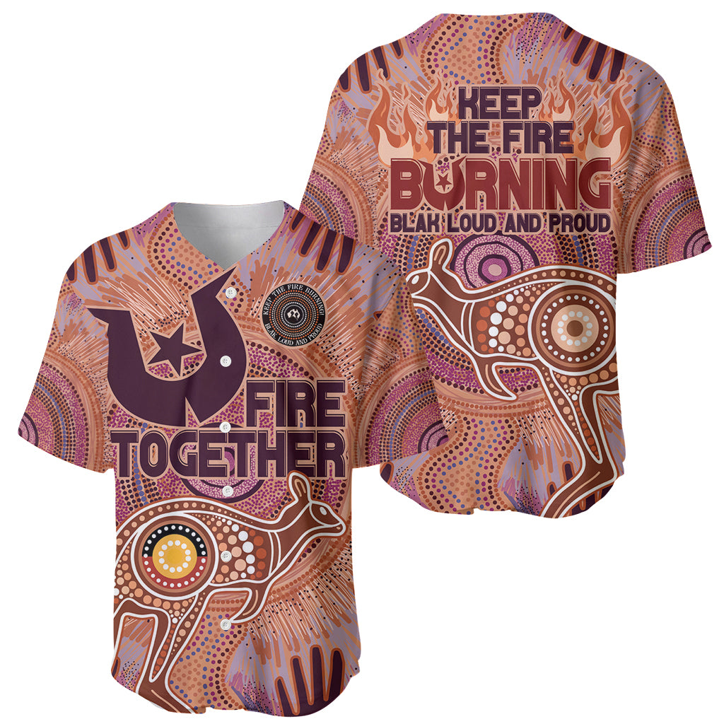 Fire Together NAIDOC 2024 Baseball Jersey Indigenous Cultural Spirit