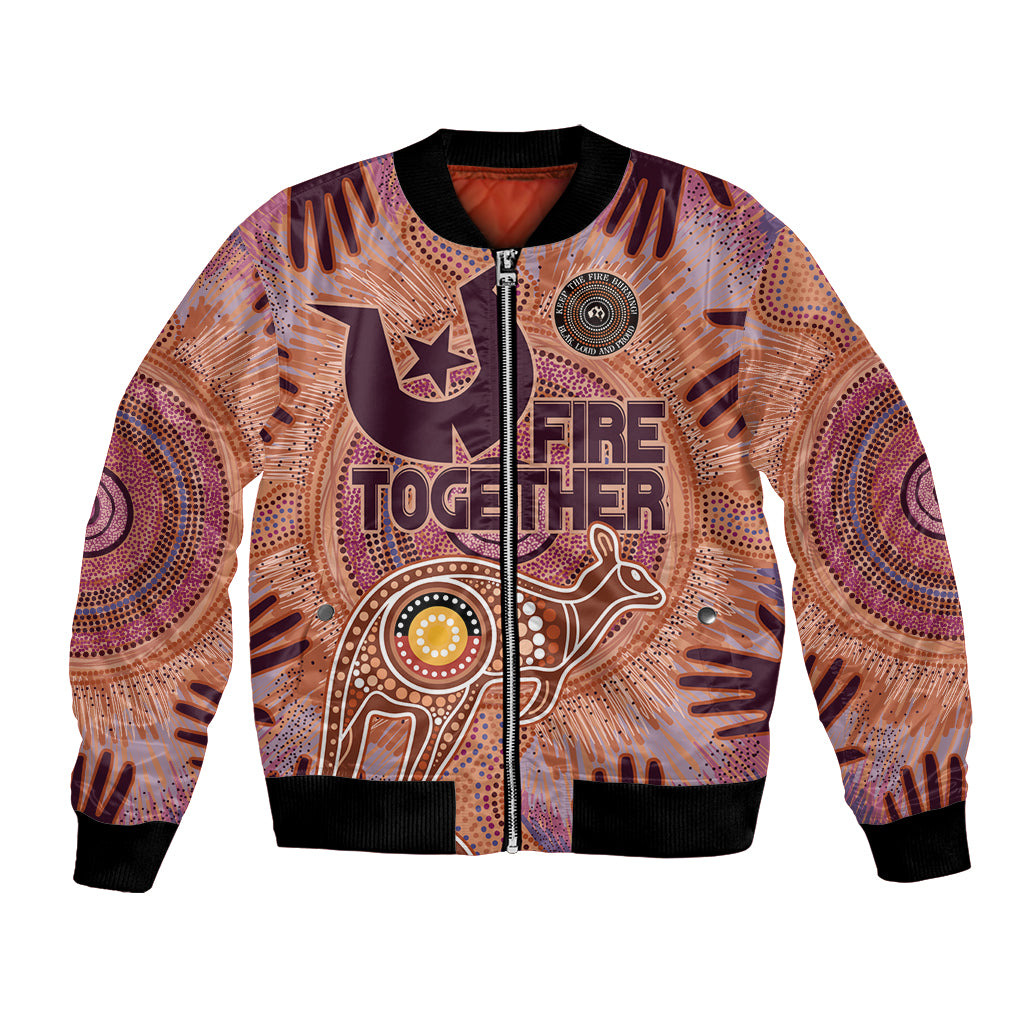 Fire Together NAIDOC 2024 Bomber Jacket Indigenous Cultural Spirit
