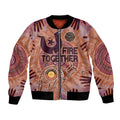 Fire Together NAIDOC 2024 Bomber Jacket Indigenous Cultural Spirit