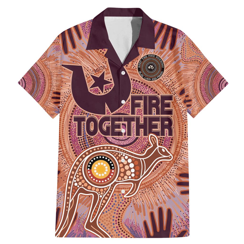 Fire Together NAIDOC 2024 Family Matching Mermaid Dress and Hawaiian Shirt Indigenous Cultural Spirit